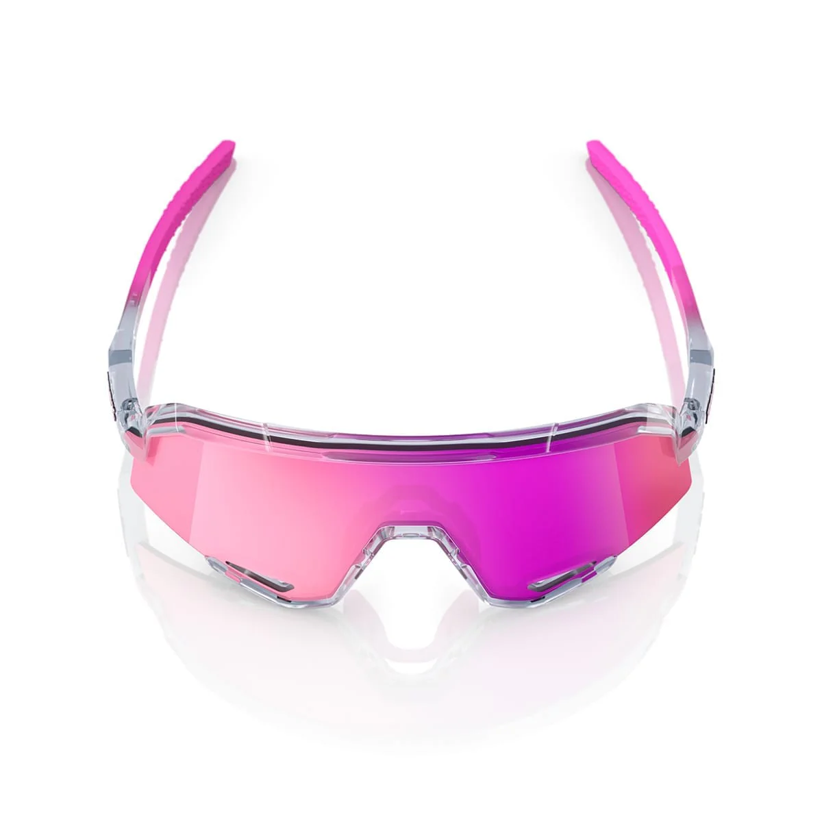 100% SLENDALE POLISHED Półprzezroczyste lustrzane okulary w kolorze fioletowym - Image 4