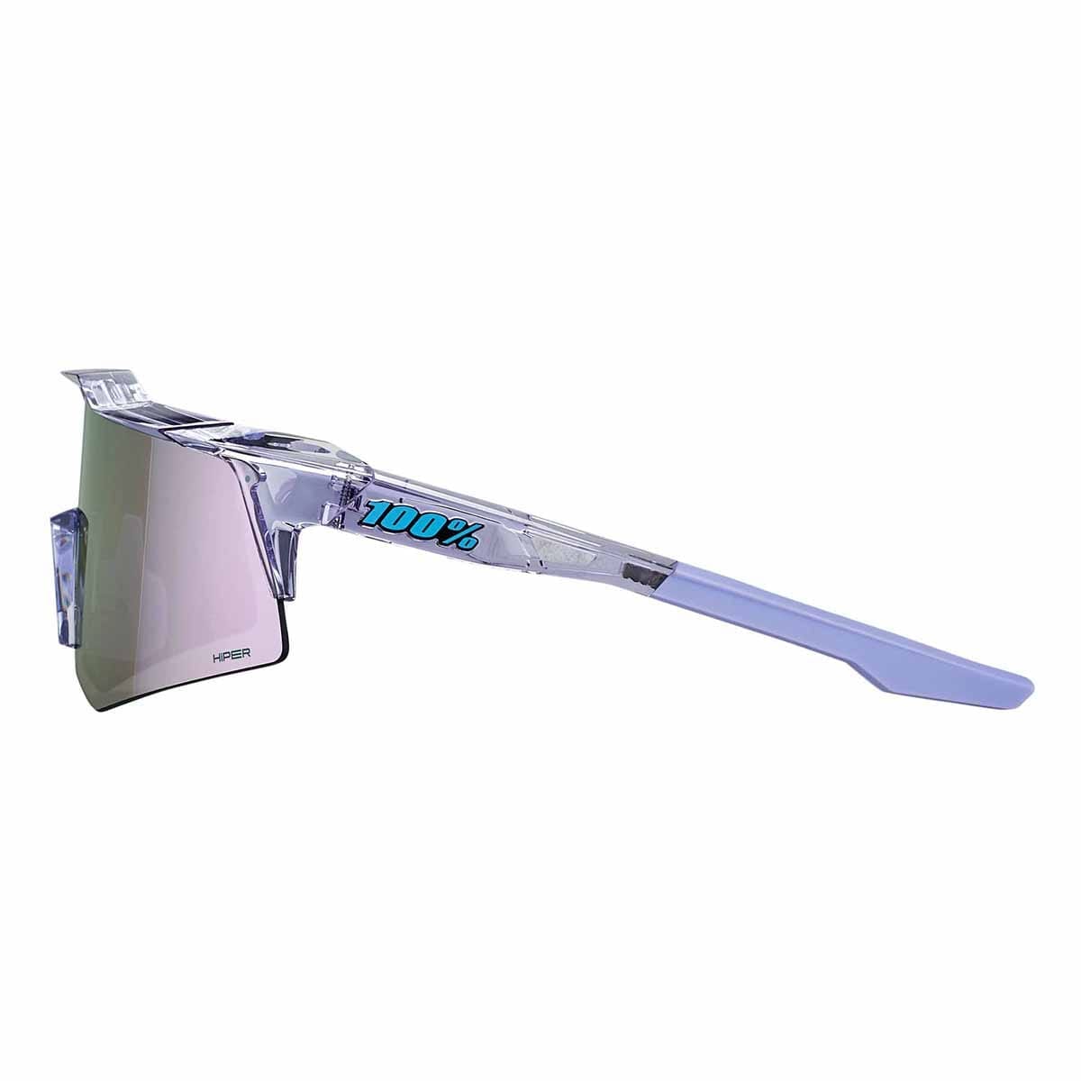 100% SPEEDCRAFT XS POLISHED Półprzezroczyste okulary lustrzane Hiper Lavender - Image 5