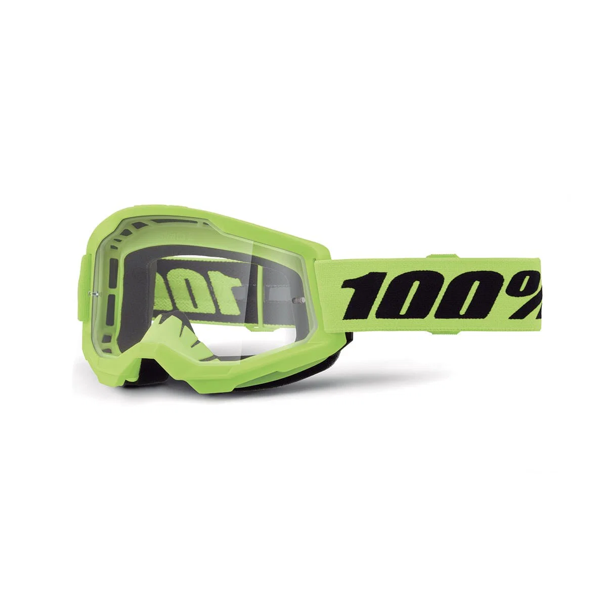 100% STRATA 2 Yellow Clear Goggle