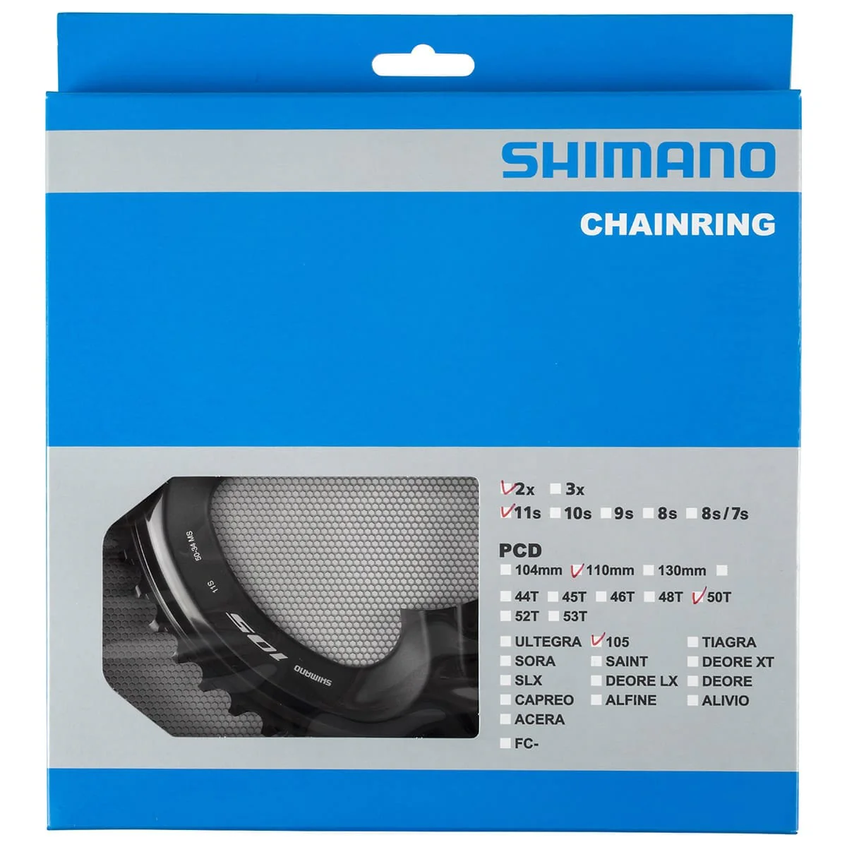 11V tarcza łańcuchowa SHIMANO 105 R7000 110mm Outdoor - Image 3