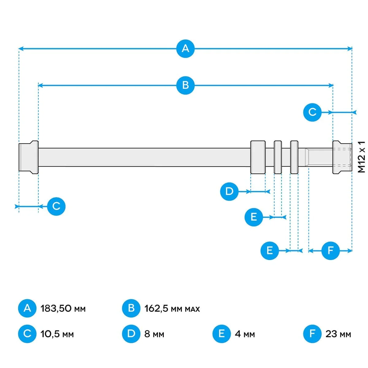 Adapter tylnej osi TACX T1707 E-Thru 12x1 mm - Image 2