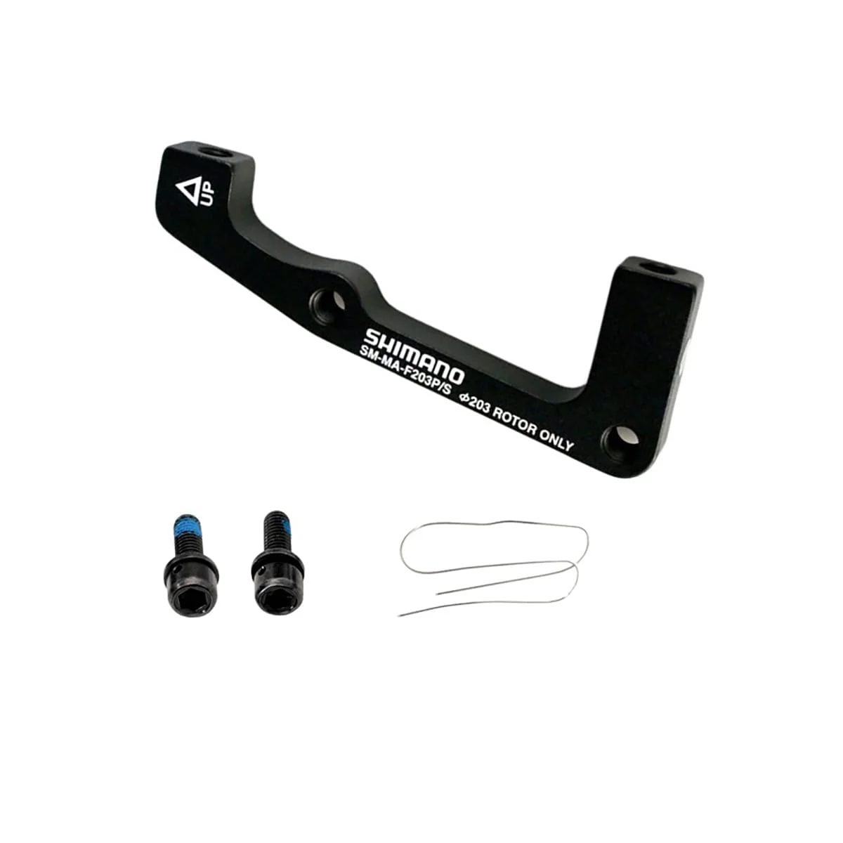Adapter zacisku przedniego PM/IS SHIMANO SM-MA-F203P/S Tarcza 203 mm (+43 mm)