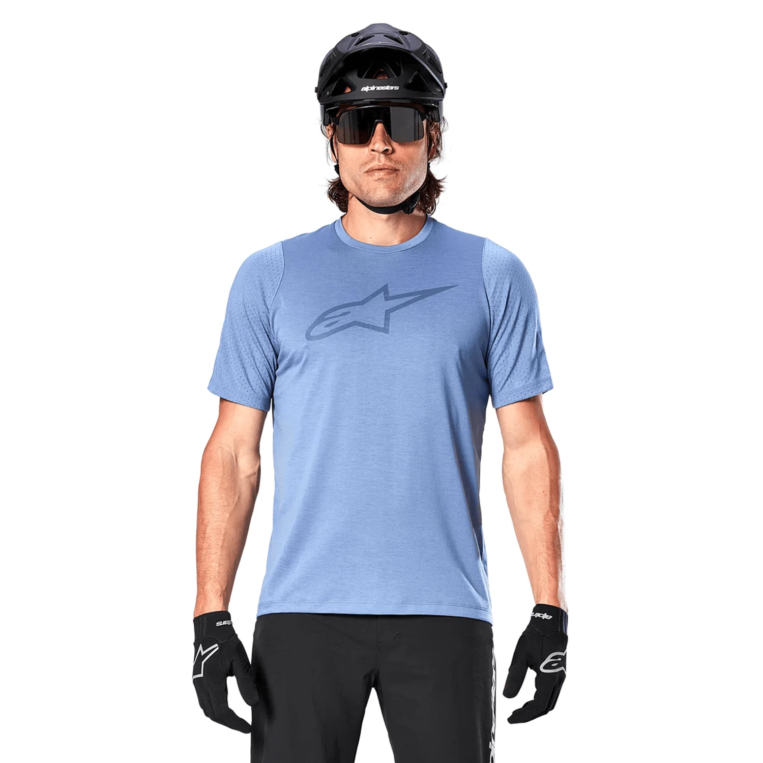 ALPINESTARS A-DURA ASTAR Koszulka z krótkim rękawem niebieska