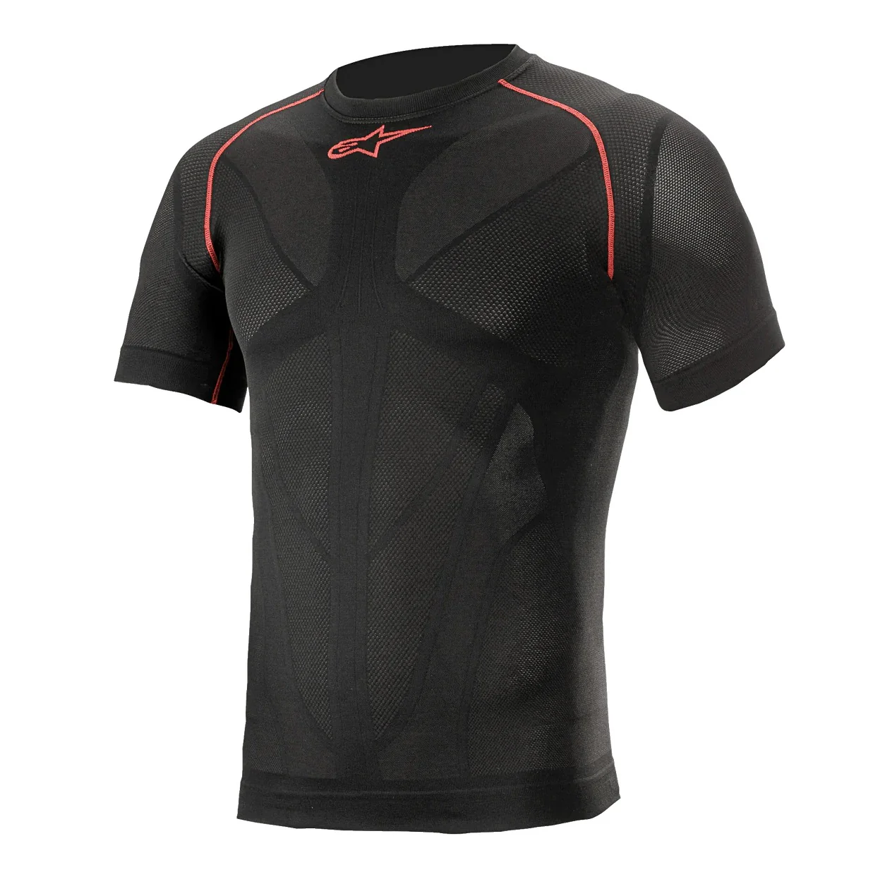 ALPINESTARS RIDE TECH V2 SUMMER Bielizna z krótkim rękawem czarny/czerwony