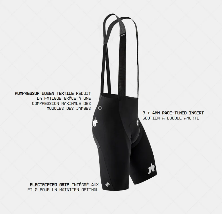 ASSOS EQUIPE RSR BOLIDE S11 spodenki na szelkach czarny - Image 9