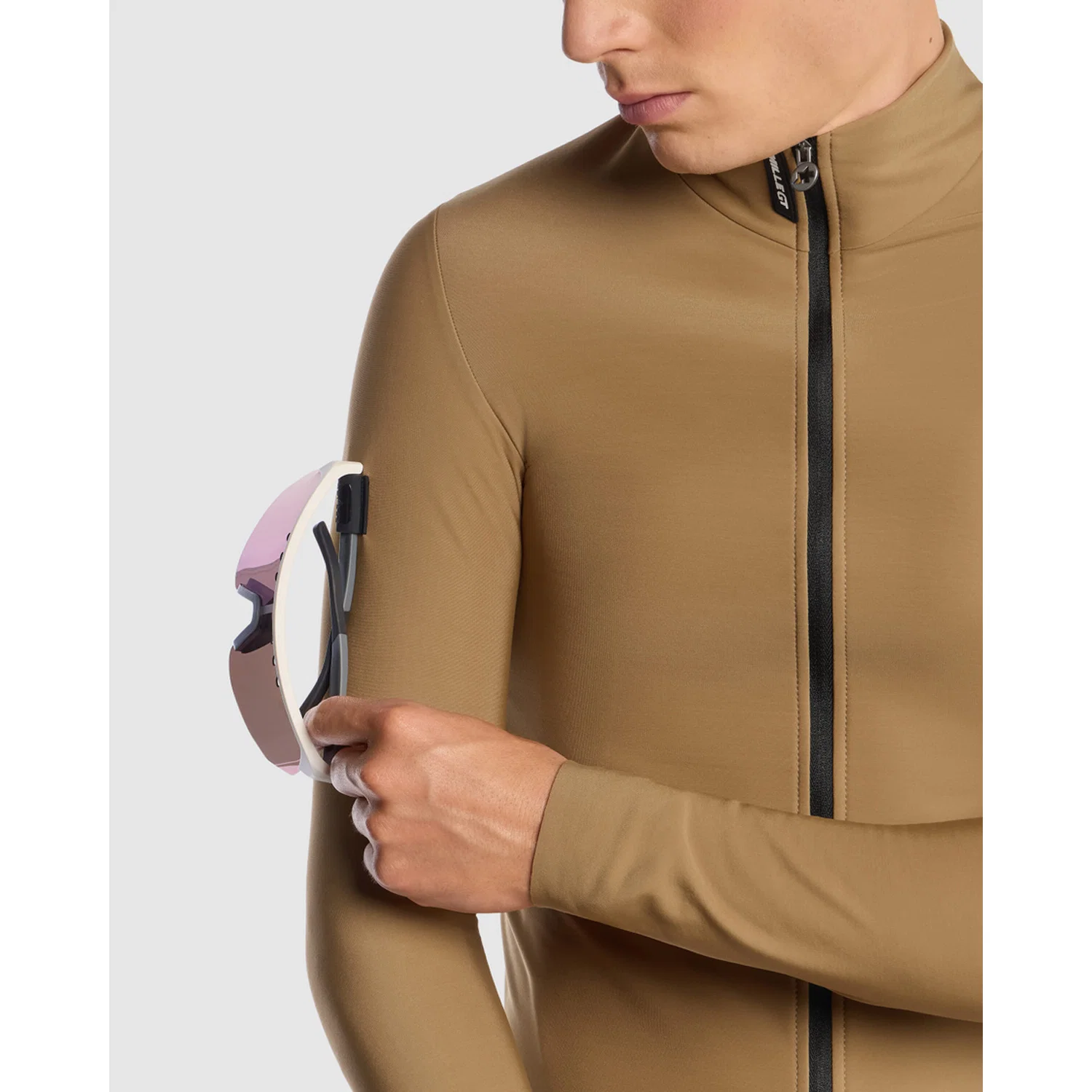 ASSOS MILLE GT SPRING FALL C2 Popielata koszulka z długim rękawem brązowa - Image 6