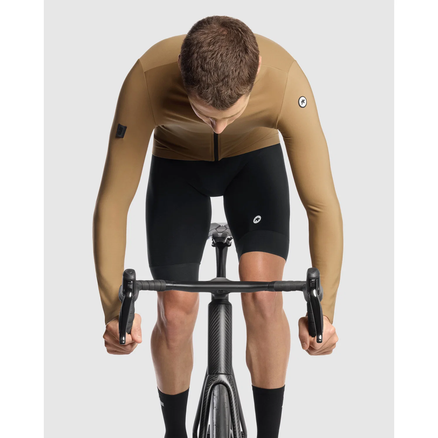 ASSOS MILLE GT SPRING FALL C2 Popielata koszulka z długim rękawem brązowa - Image 7