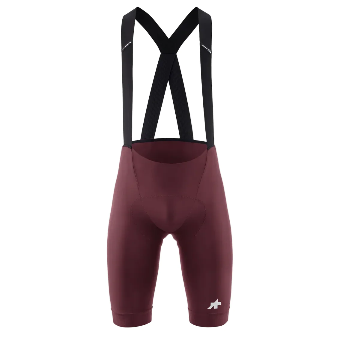 ASSOS MILLE GT S11 bordowo-czerwone getry na szelkach