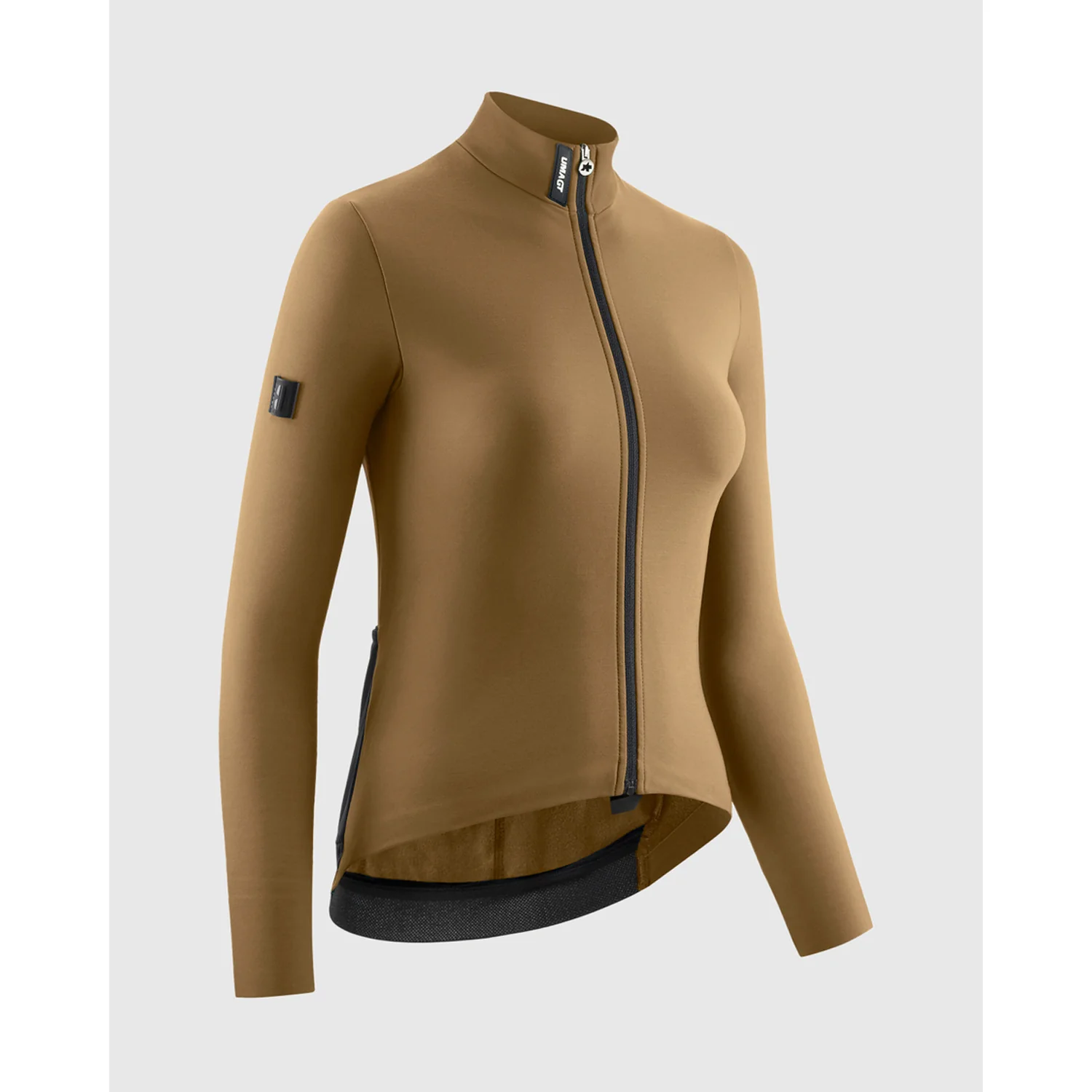 ASSOS UMA GT SPRING FALL C2 damska koszulka z długim rękawem brązowo-popielata - Image 3