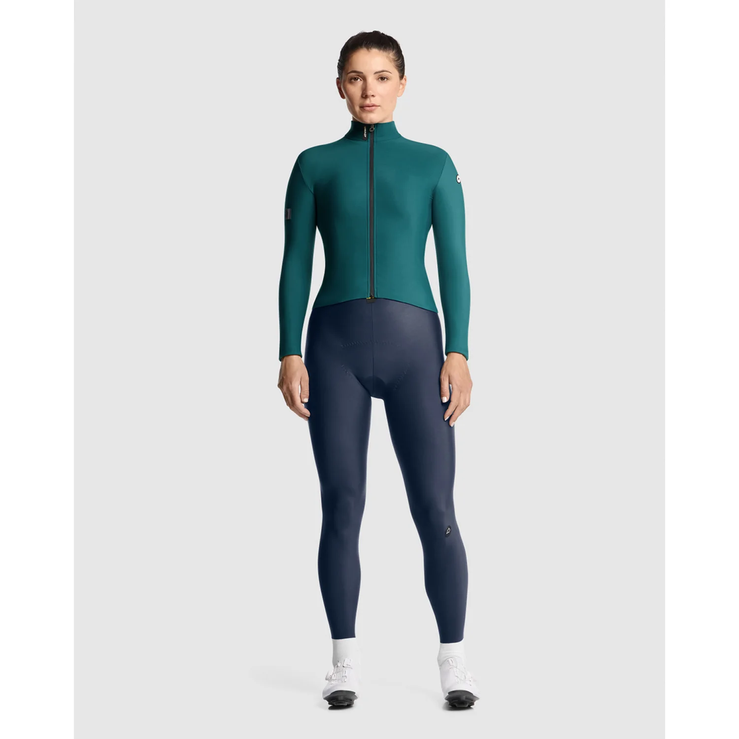 ASSOS UMA GT SPRING FALL C2 Koszulka z długim rękawem dla kobiet Foundation Green Jersey - Image 5
