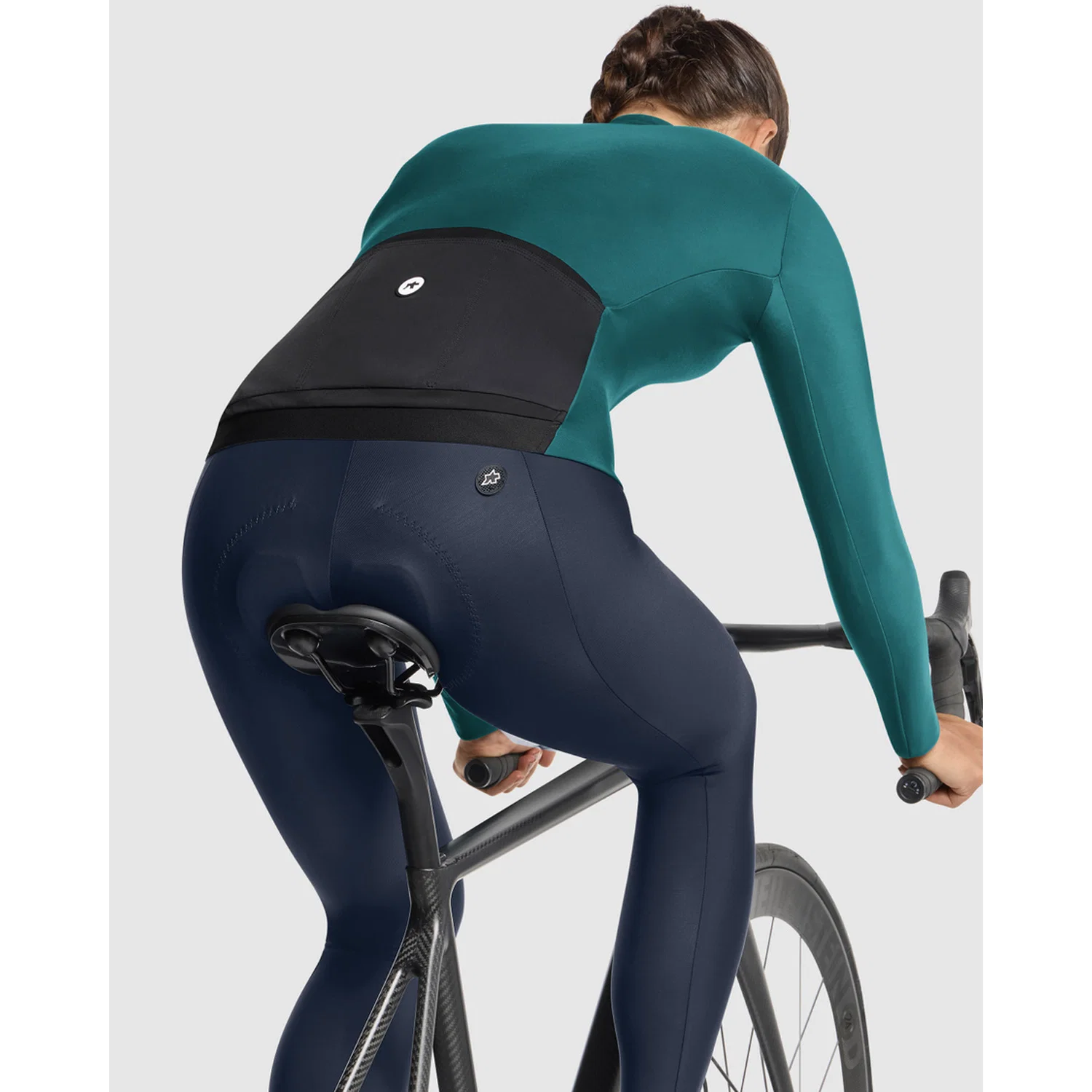 ASSOS UMA GT SPRING FALL C2 Koszulka z długim rękawem dla kobiet Foundation Green Jersey - Image 8