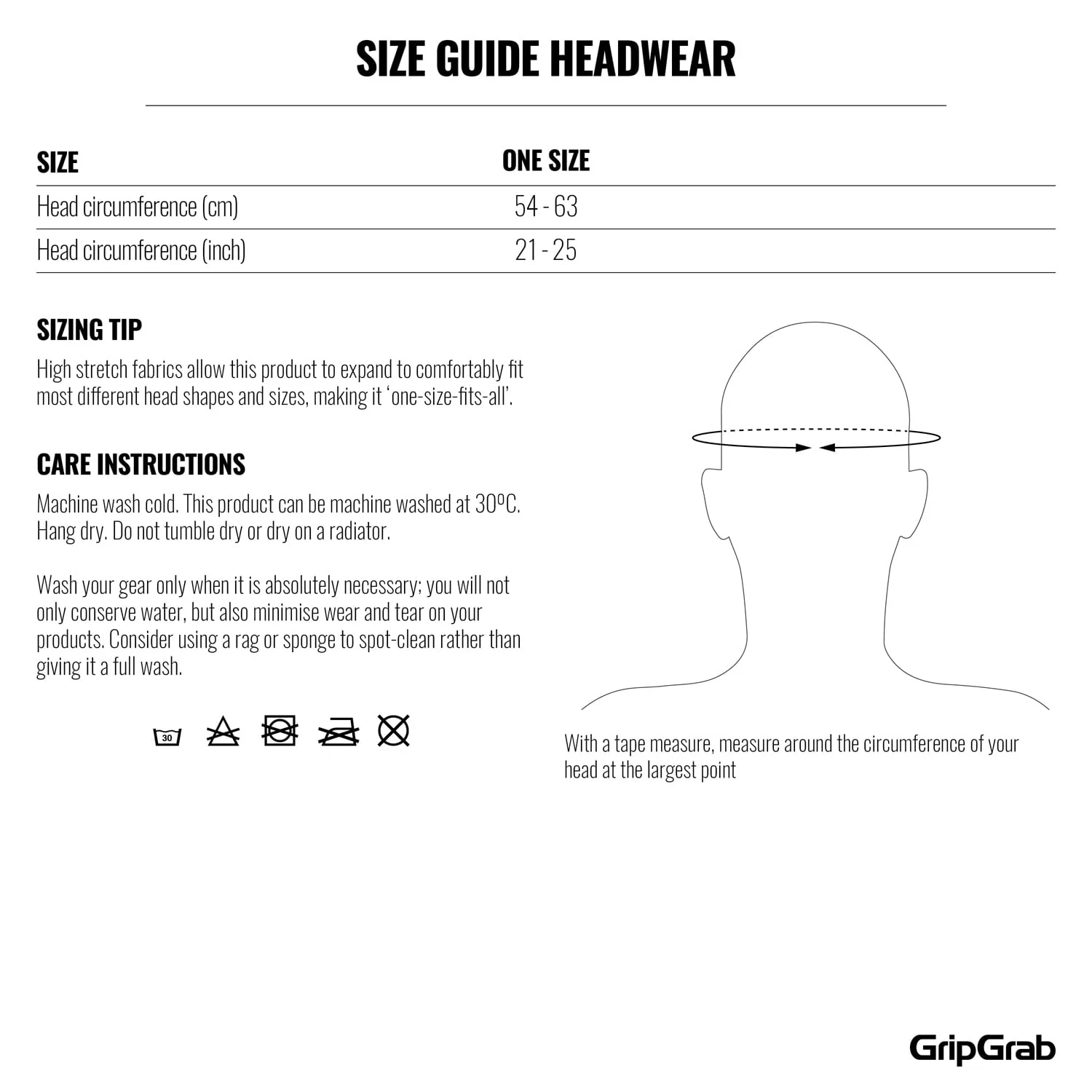 Bandana GRIPGRAB biała - Image 7