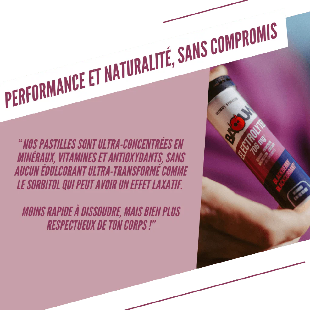 BAOUW Energy Drink (tuba 10 tabletek) Blackberry/Cassis - Image 4