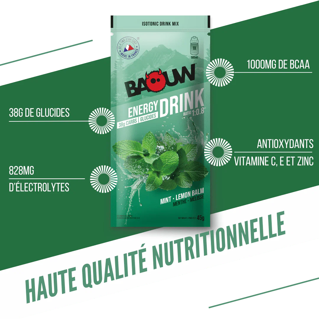 BAOUW ISOTONIC Energy Drink (45g) Mint/Melissa - Image 2