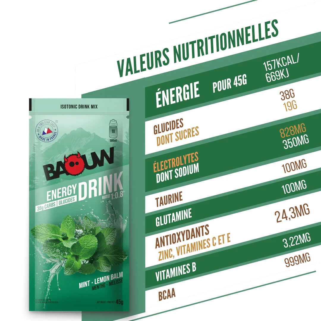 BAOUW ISOTONIC Energy Drink (45g) Mint/Melissa - Image 5