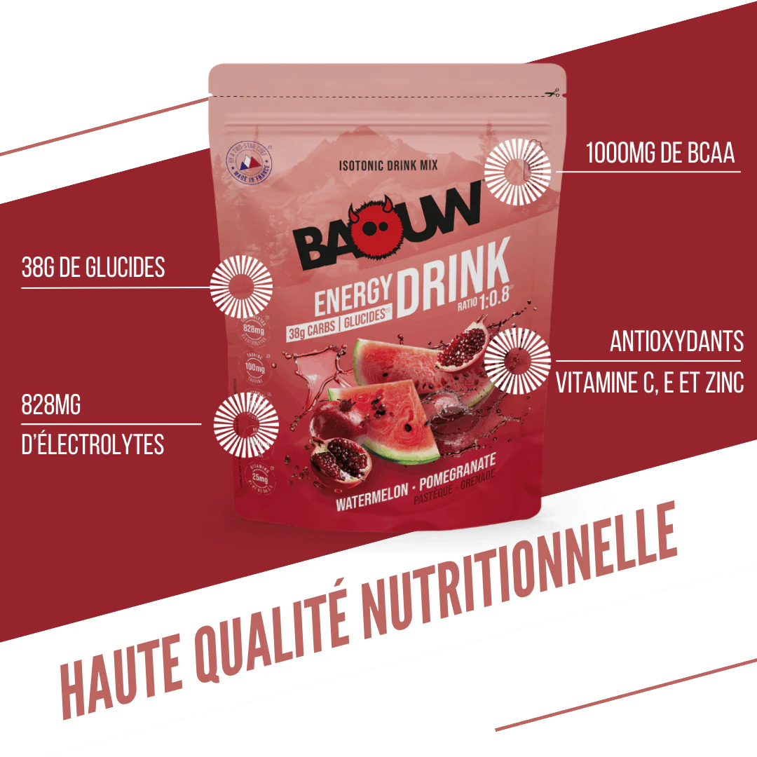 BAOUW ISOTONIC Energy Drink (585g) Arbuz/Granat - Image 2