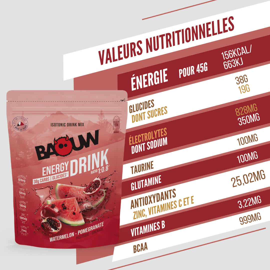 BAOUW ISOTONIC Energy Drink (585g) Arbuz/Granat - Image 5