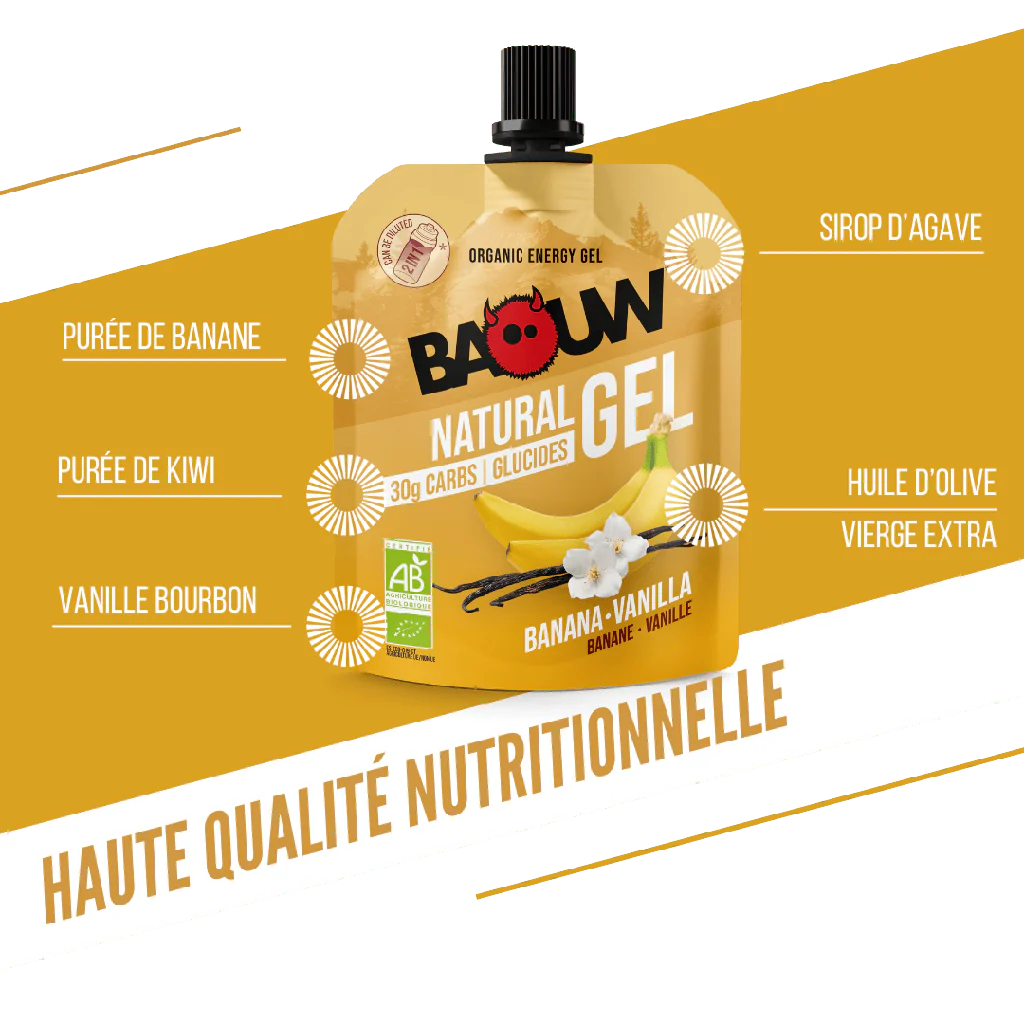 BAOUW ORGANIC Banana-Vanilla Energy Gel (85g) - Image 7