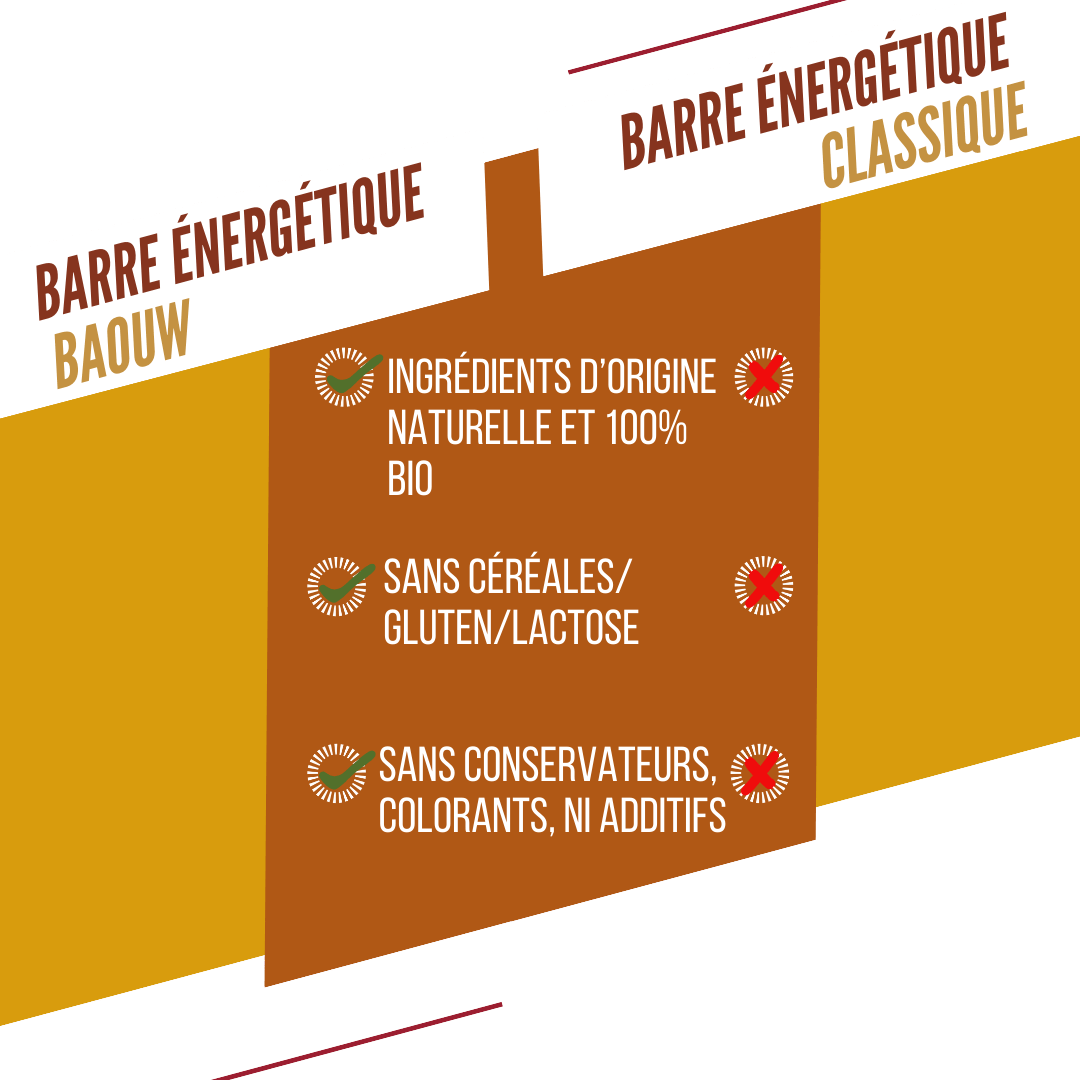 BAOUW ORGANIC EXTRA Mango Cashew Energy Bar (50g) - Image 7
