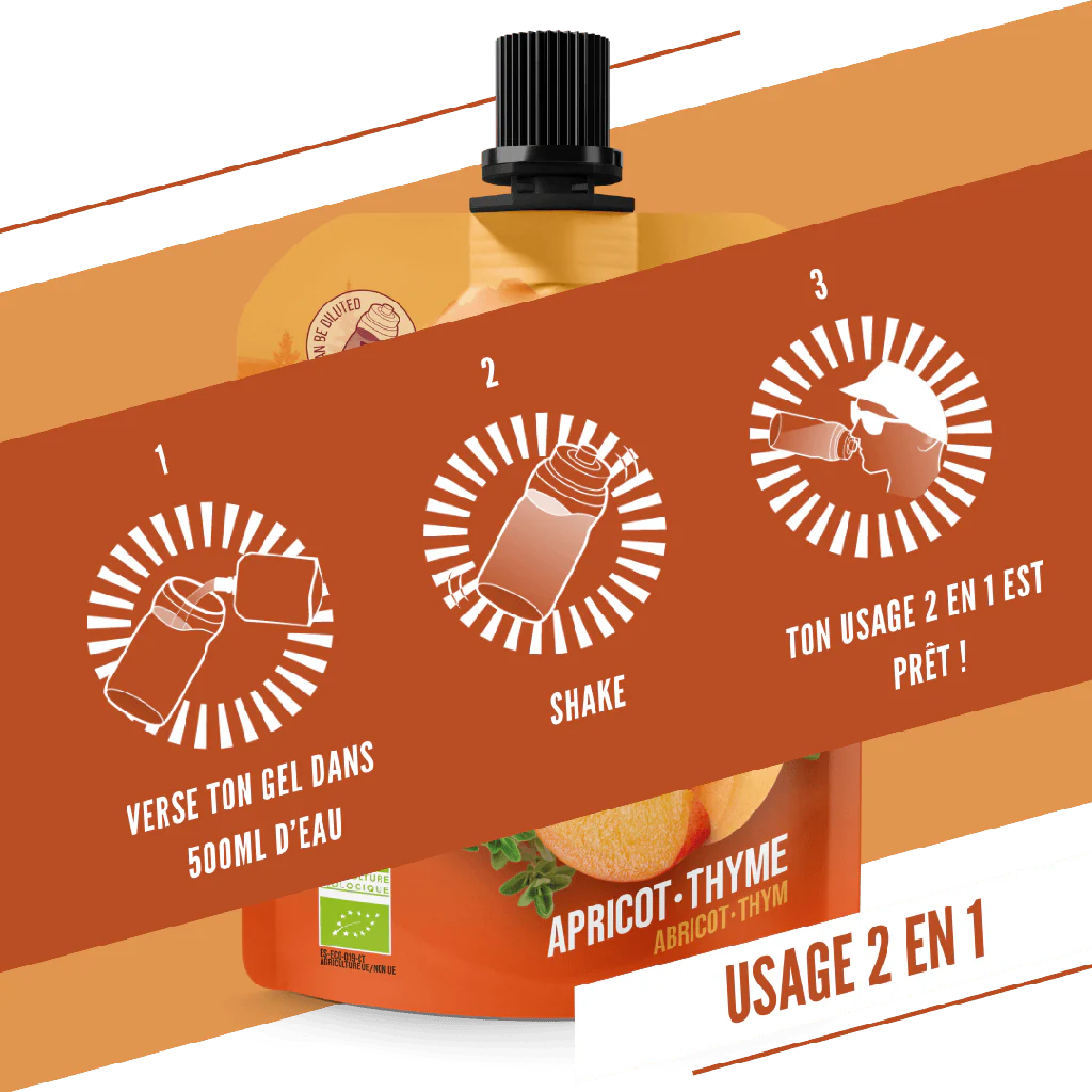 BAOUW Organiczny morelowo-tymiankowy żel energetyzujący (85g) - Image 4