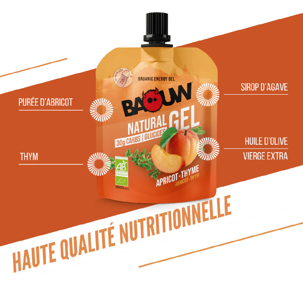 BAOUW Organiczny morelowo-tymiankowy żel energetyzujący (85g) - Image 7