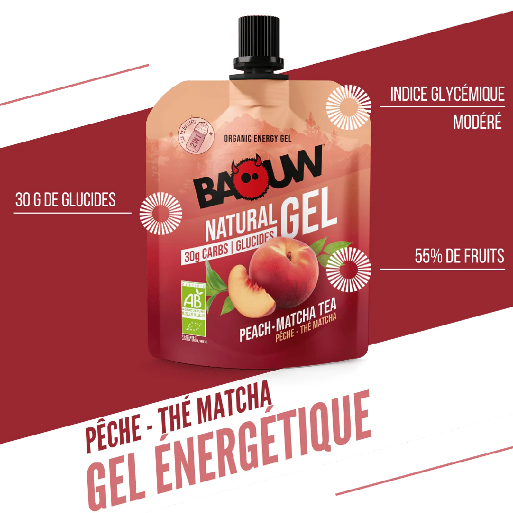 BAOUW Organiczny żel energetyczny brzoskwinia-matcha (85g) - Image 10