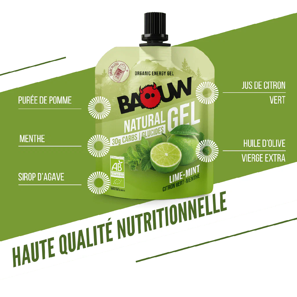BAOUW Organiczny żel energetyzujący limonka/mięta (85g) - Image 7