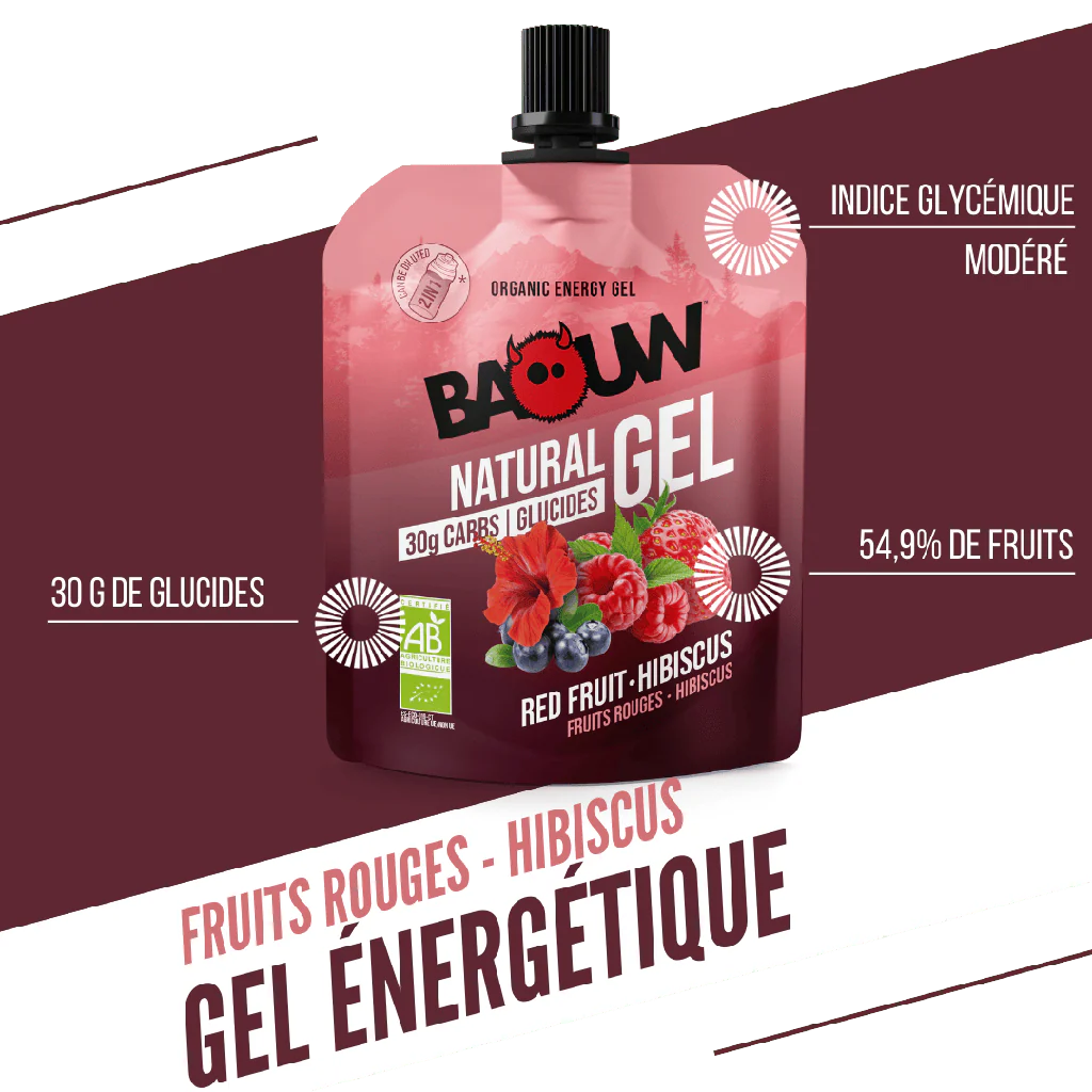 BAOUW Organiczny żel energetyczny czerwone owoce - hibiskus (85g) - Image 8