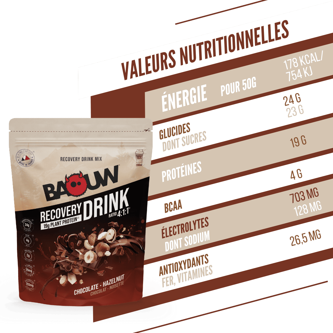 BAOUW RECOVERY Drink (500g) Czekolada z orzechami laskowymi - Image 2