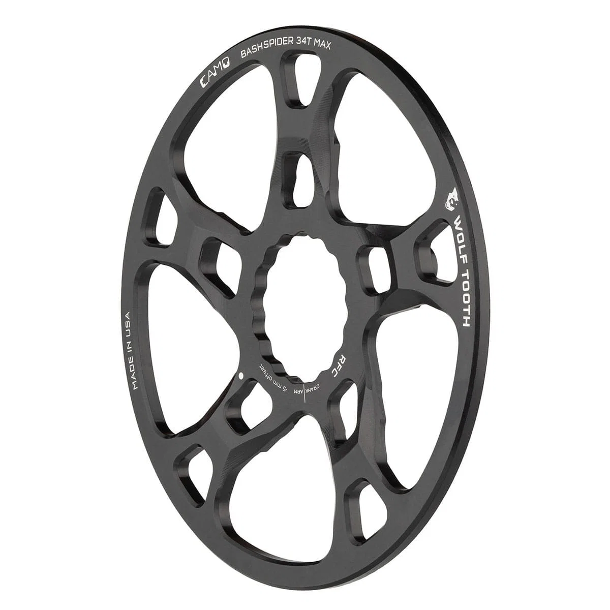 Bash Guard WOLF TOOTH CAMO M5 Raceface Cinch Boost Offset -5mm - Image 2