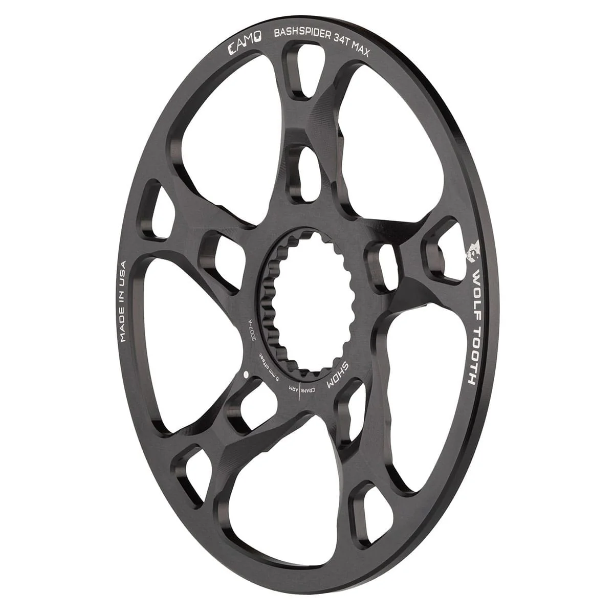 Bash Guard WOLF TOOTH CAMO M5 Shimano Boost Offset -5mm - Image 2