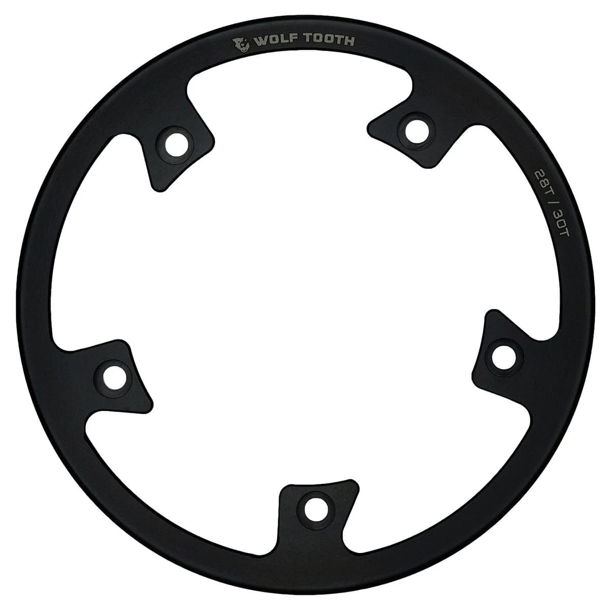 Bash Guard WOLF TOOTH do bezpośredniego montażu Plateau WOLF TOOTH Stal nierdzewna Czarny