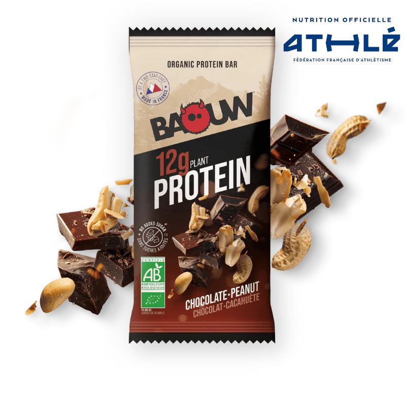 Baton proteinowy BAOUW ORGANIC EXTRA Chocolate/Marshmallow (50g)