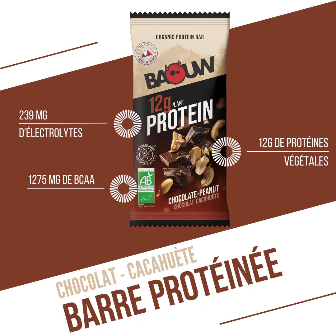 Baton proteinowy BAOUW ORGANIC EXTRA Chocolate/Marshmallow (50g) - Image 2