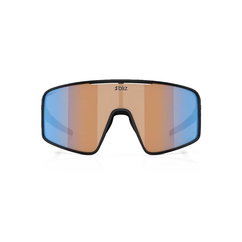 Okulary BLIZ P001 Matt Black Coral/Orange Iridium Blue Lens - Image 2