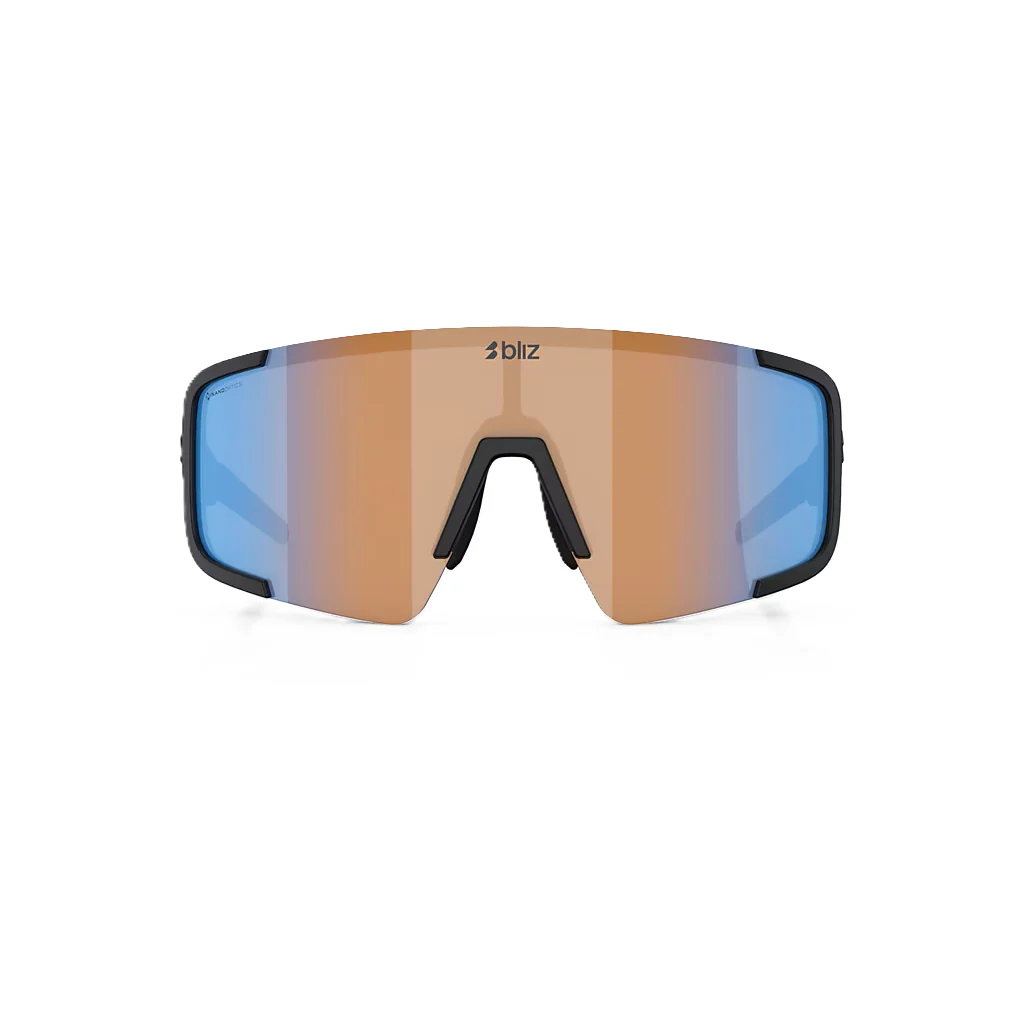 Okulary BLIZ P003 Matt Black Coral/Orange Iridium Blue - Image 2