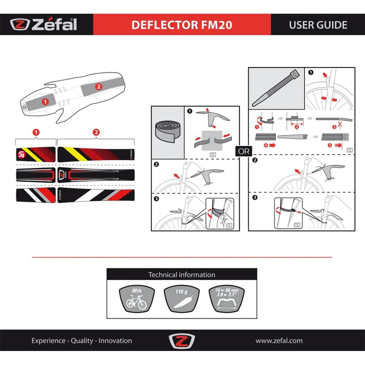 Błotnik przedni ZEFAL DEFLECTOR FM20 26-29" - Image 8