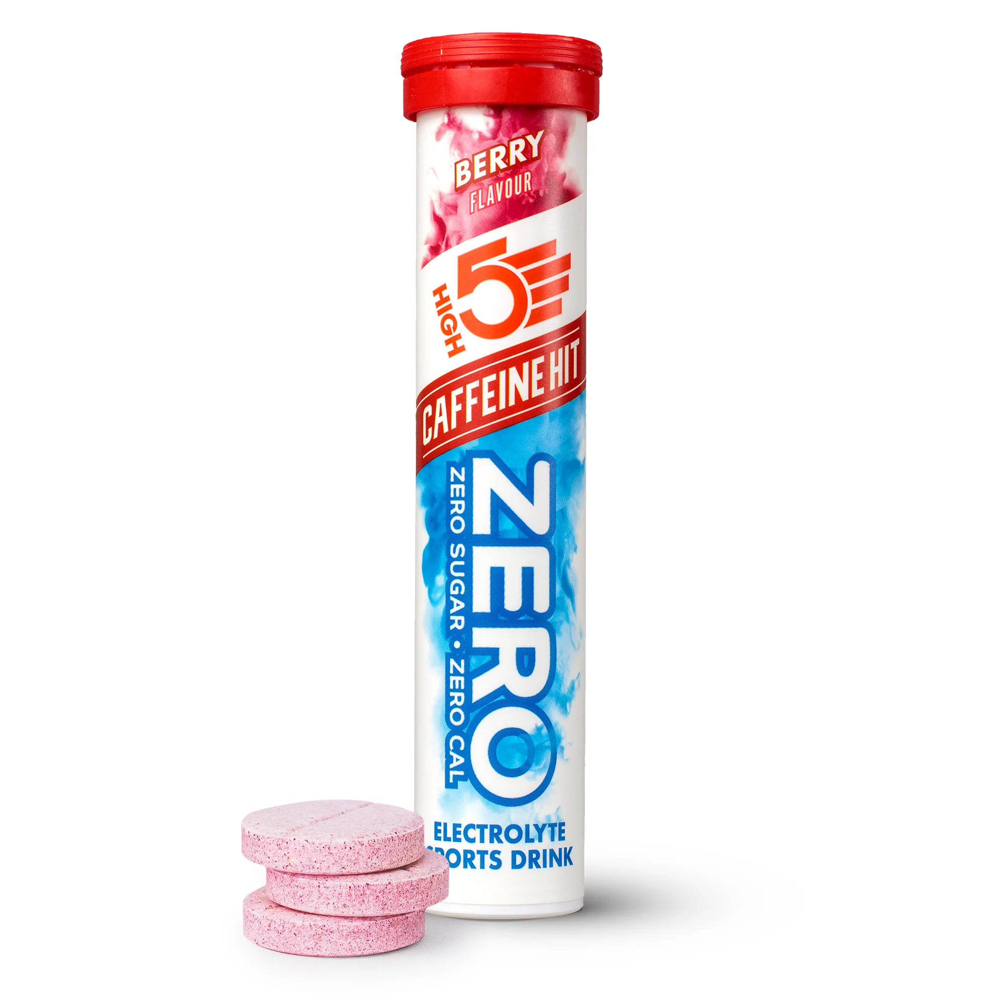 Tabletki nawadniające elektrolitowe High5 ZERO kofeiny (x20) Fruits Red