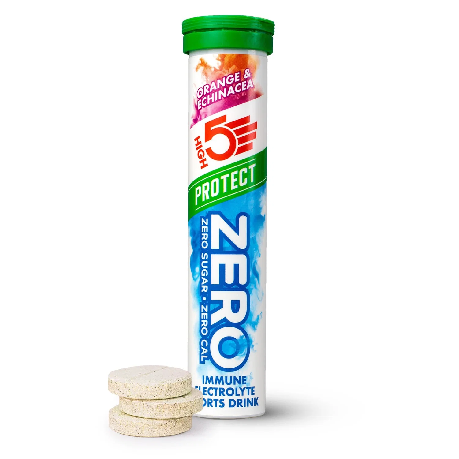 Elektrolitowe tabletki nawadniające High5 ZERO PROTECT (x20) Orange & Echinacea