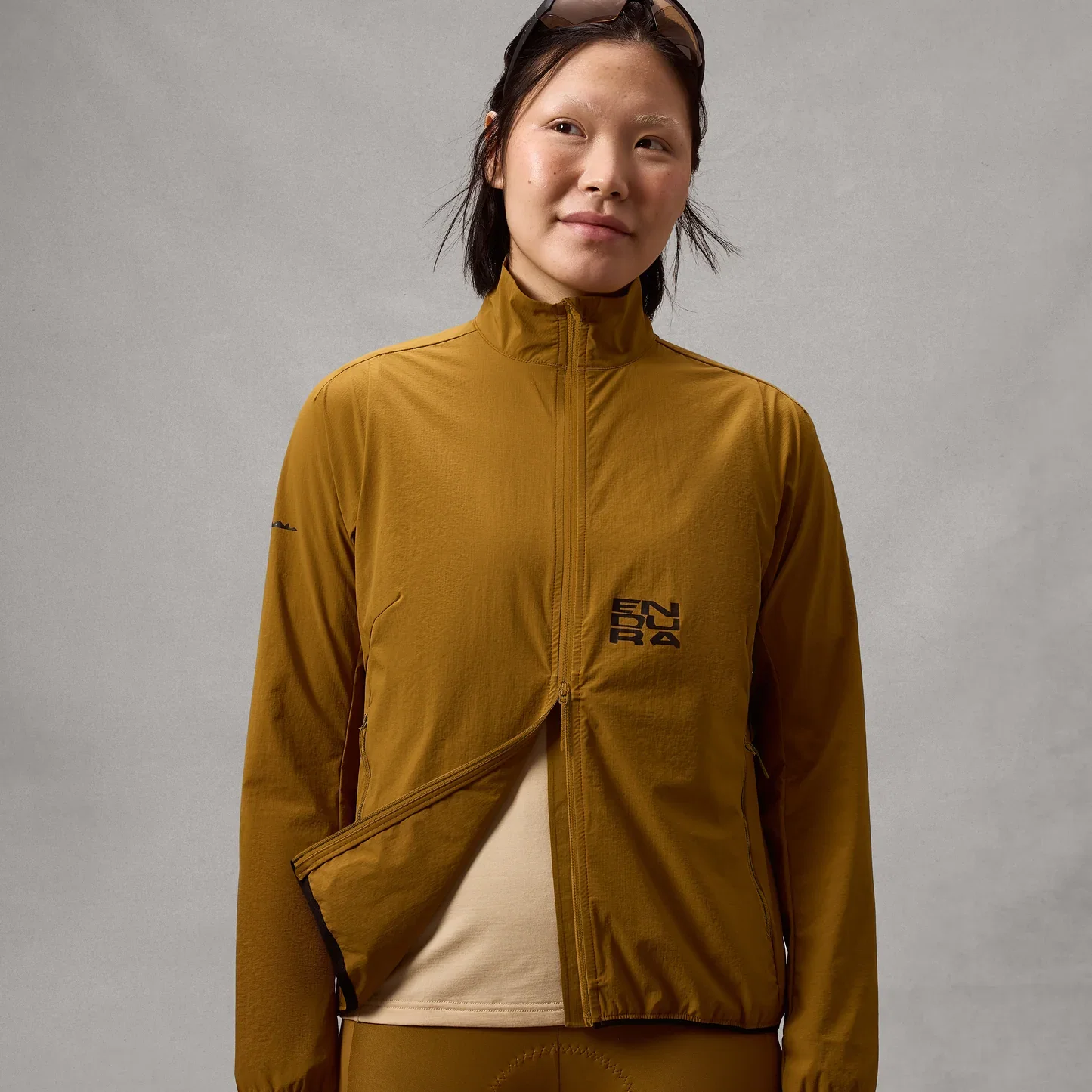 Brązowa kurtka damska ENDURA ALLTRACK RIDE PACKABLE Jacket - Image 6