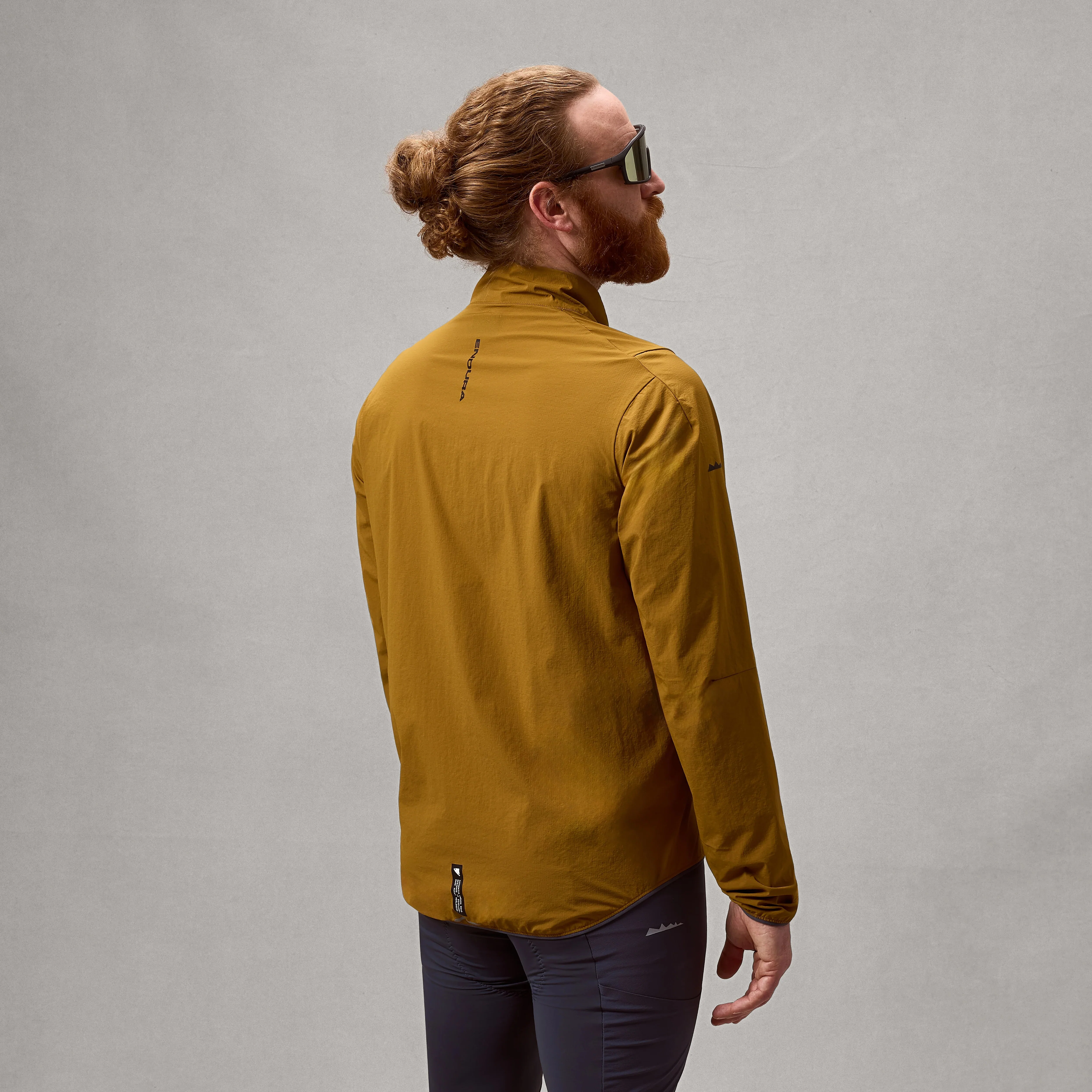 Brązowa kurtka ENDURA ALLTRACK RIDE PACKABLE Jacket - Image 2