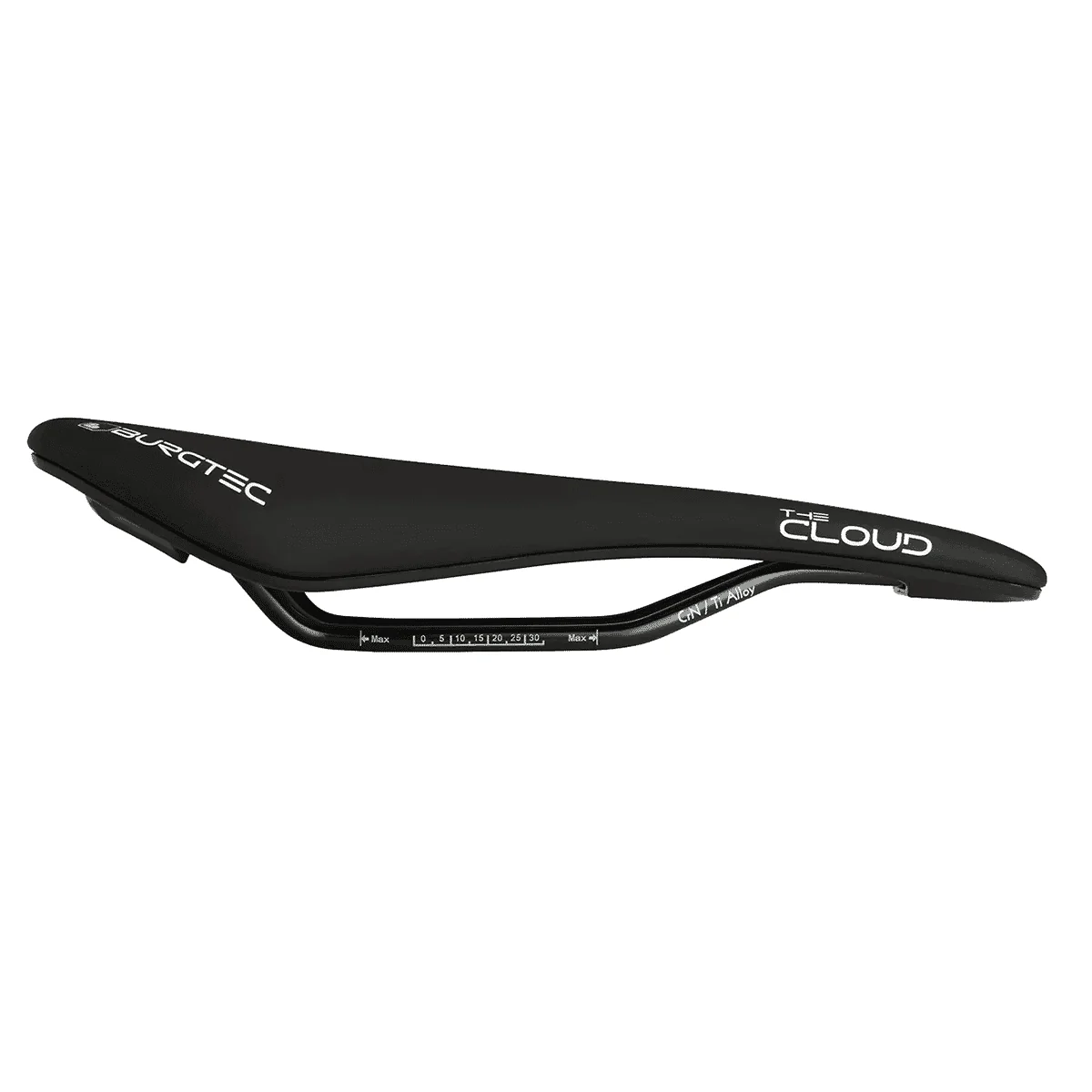BURGTEC THE CLOUD MK2 Titanium Seat Rails Black