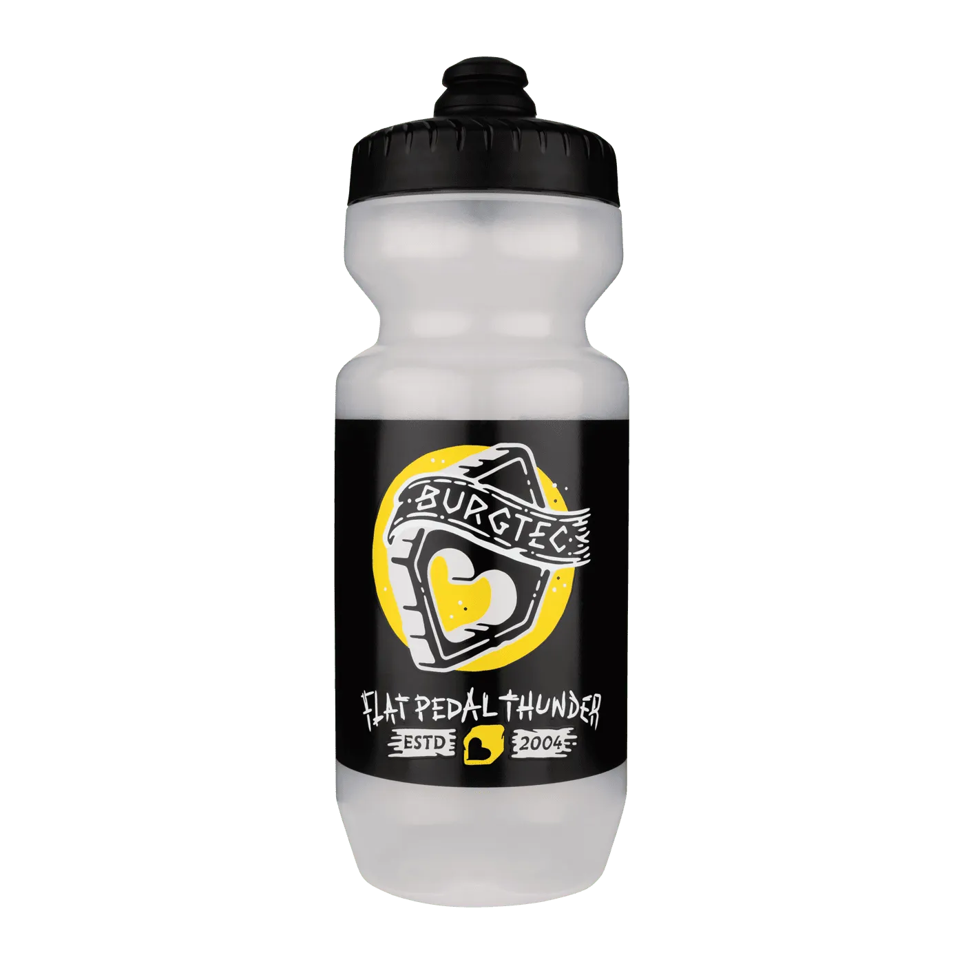 Butelka BURGTEC GUZZLE Flat Pedal Thunder przezroczysta