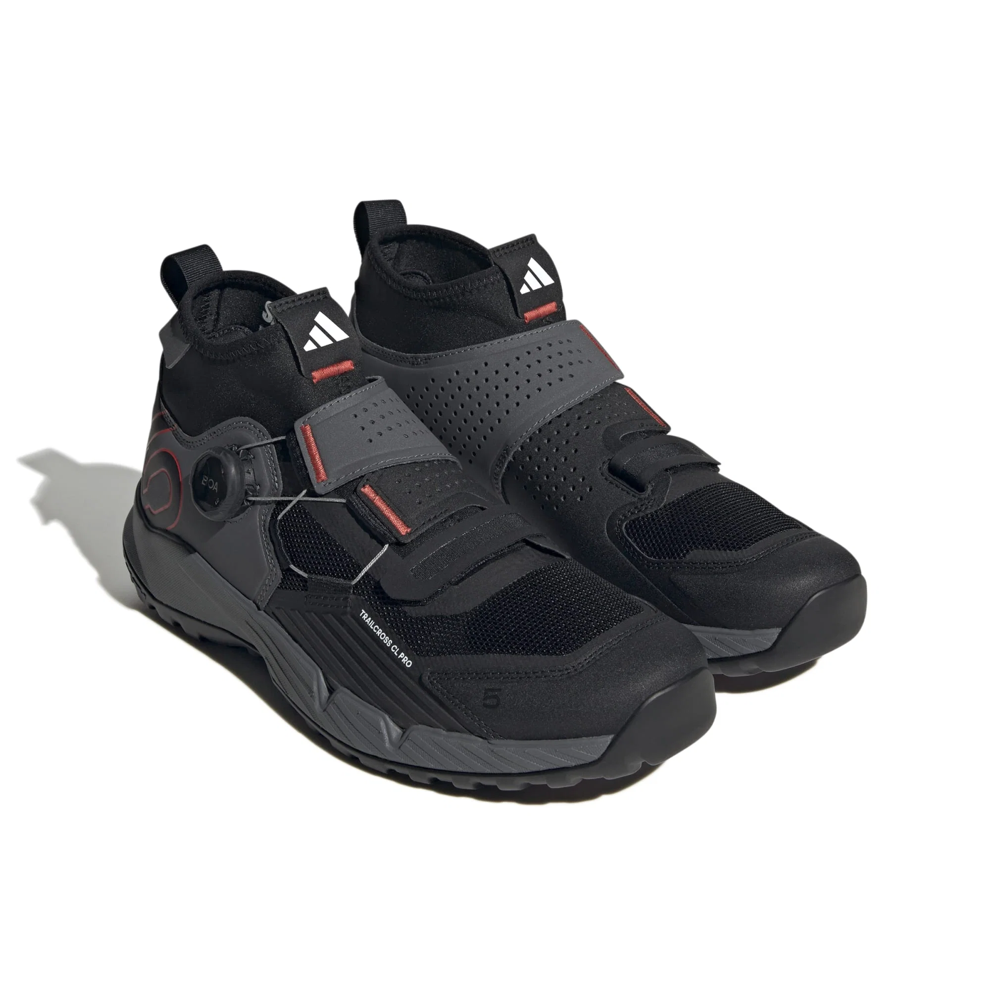 ADIDAS FIVE TEN TRAILCROSS PRO CLIP-IN Buty MTB szary/czarny/czerwony - Image 5