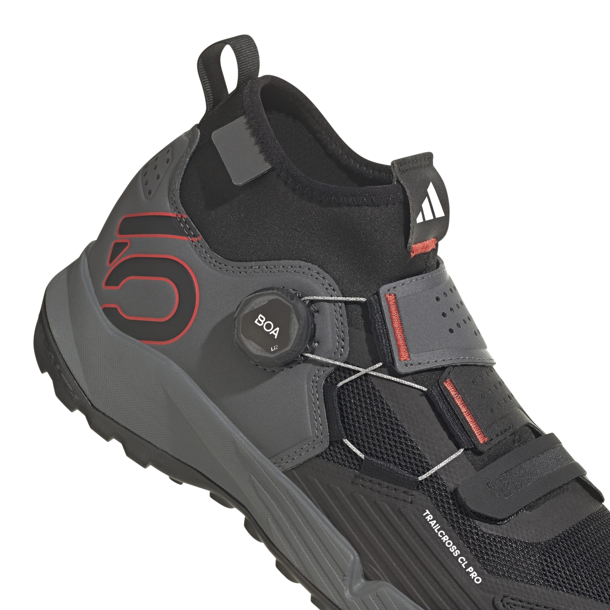 ADIDAS FIVE TEN TRAILCROSS PRO CLIP-IN Buty MTB szary/czarny/czerwony - Image 8