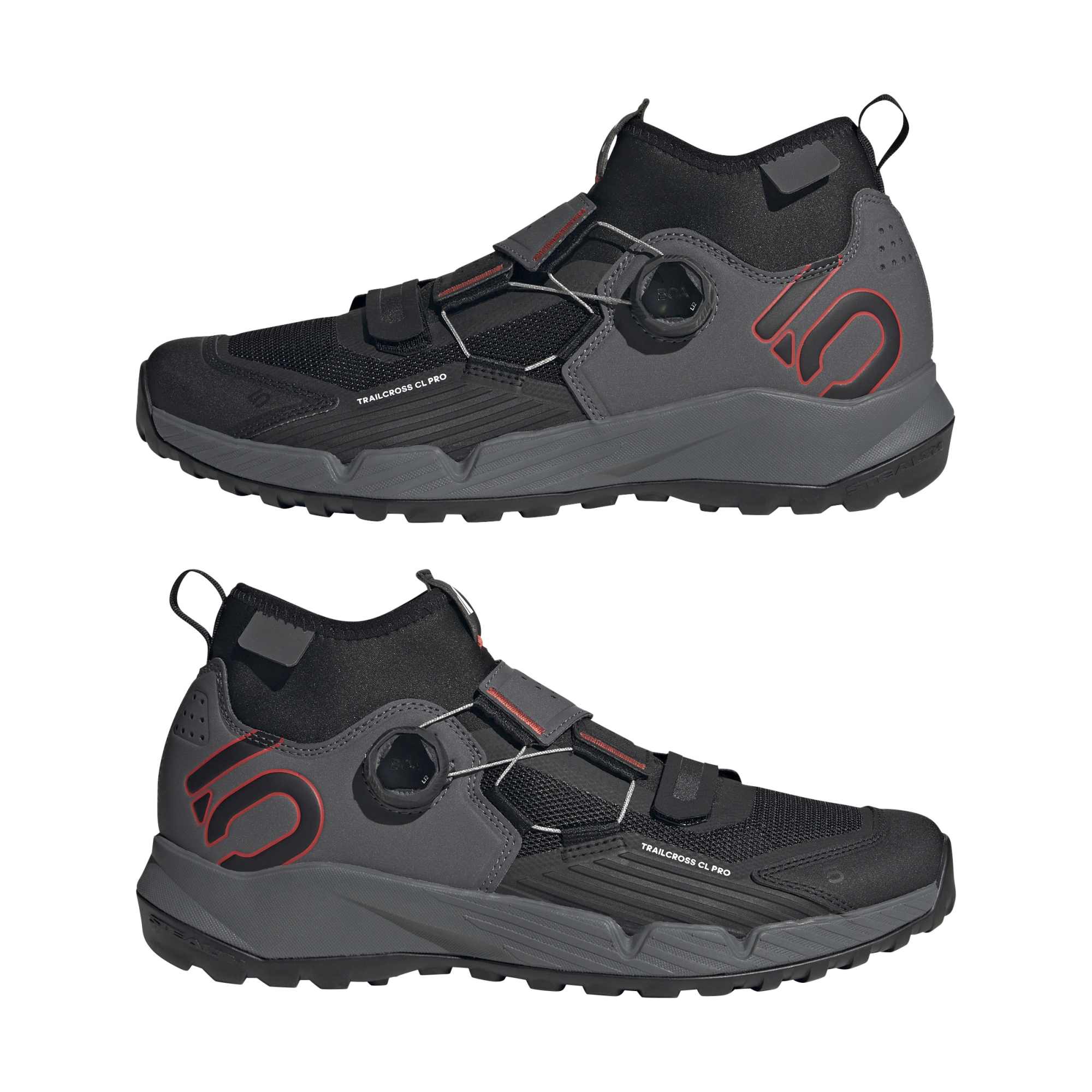 ADIDAS FIVE TEN TRAILCROSS PRO CLIP-IN Buty MTB szary/czarny/czerwony - Image 9