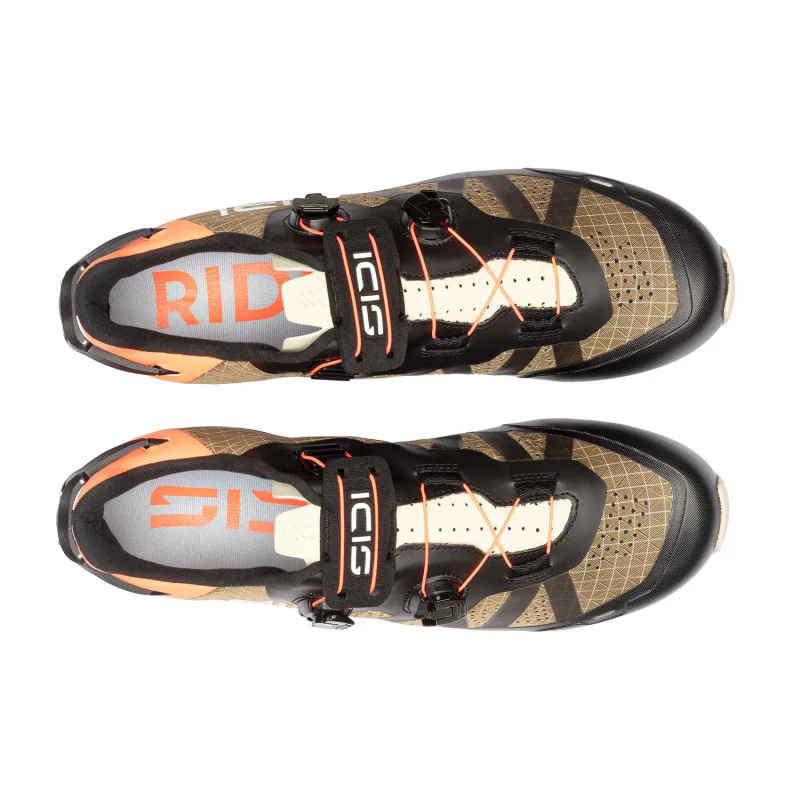 Buty MTB SIDI AERON XC/Gravel brązowy/czarny/pomarańczowy - Image 4