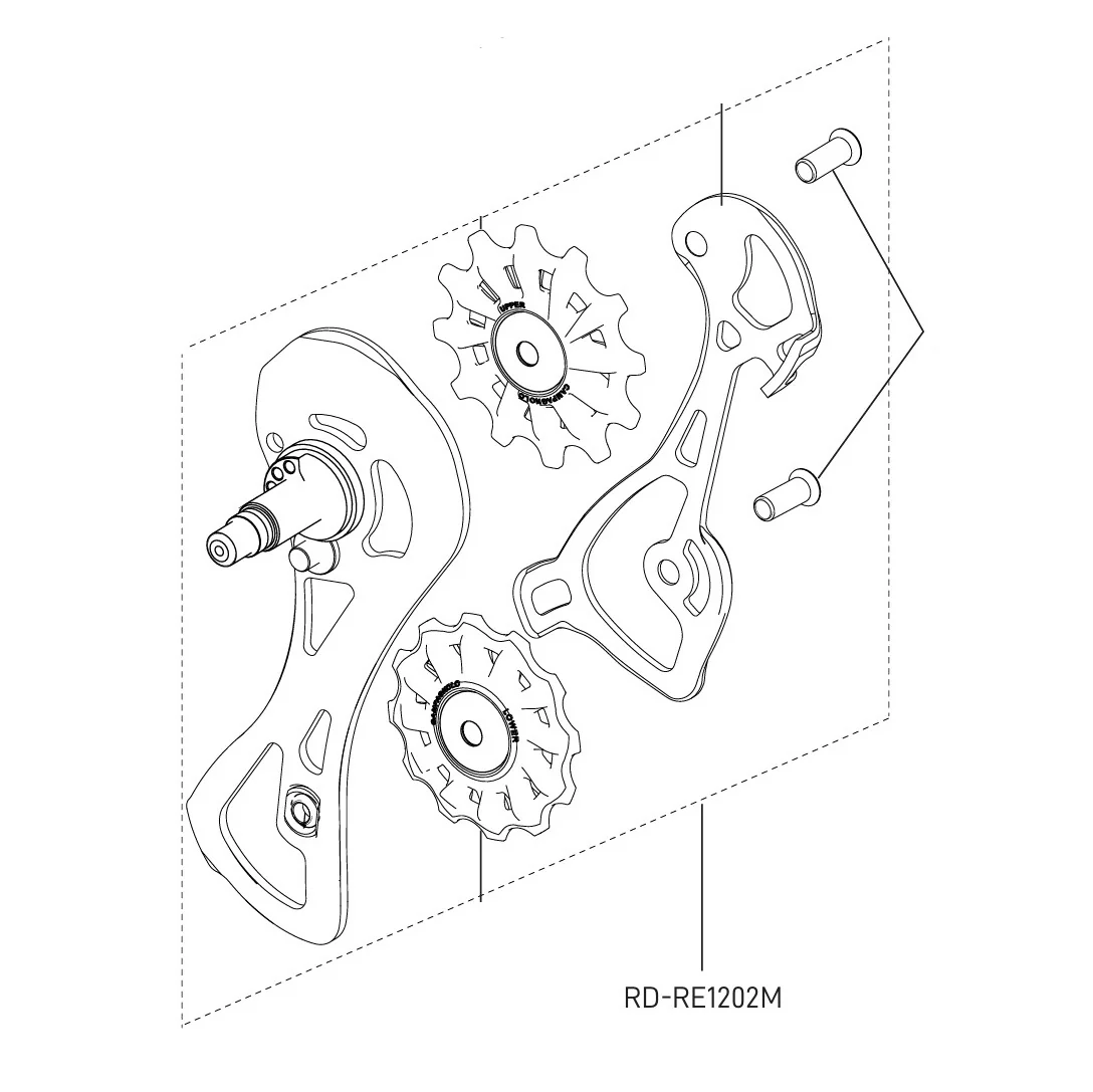 Kompletny koszyk przerzutki tylnej CAMPAGNOLO CHORUS 12V