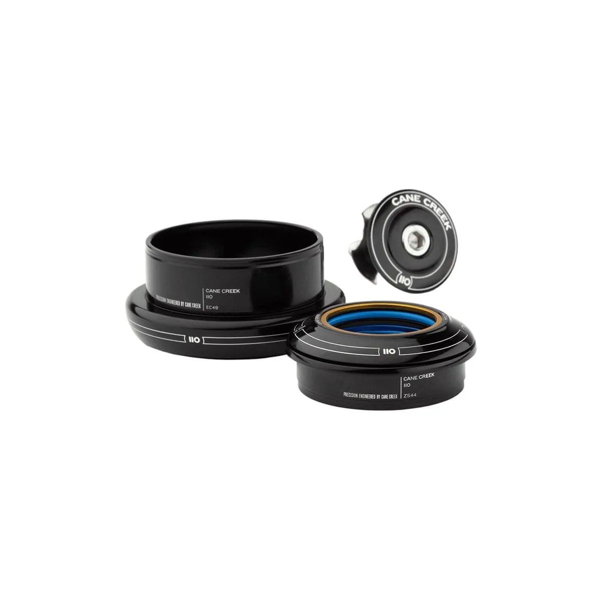 CANE CREEK 110 Półzintegrowany zestaw słuchawkowy 1"1/8-1,5" ZS44 czarny