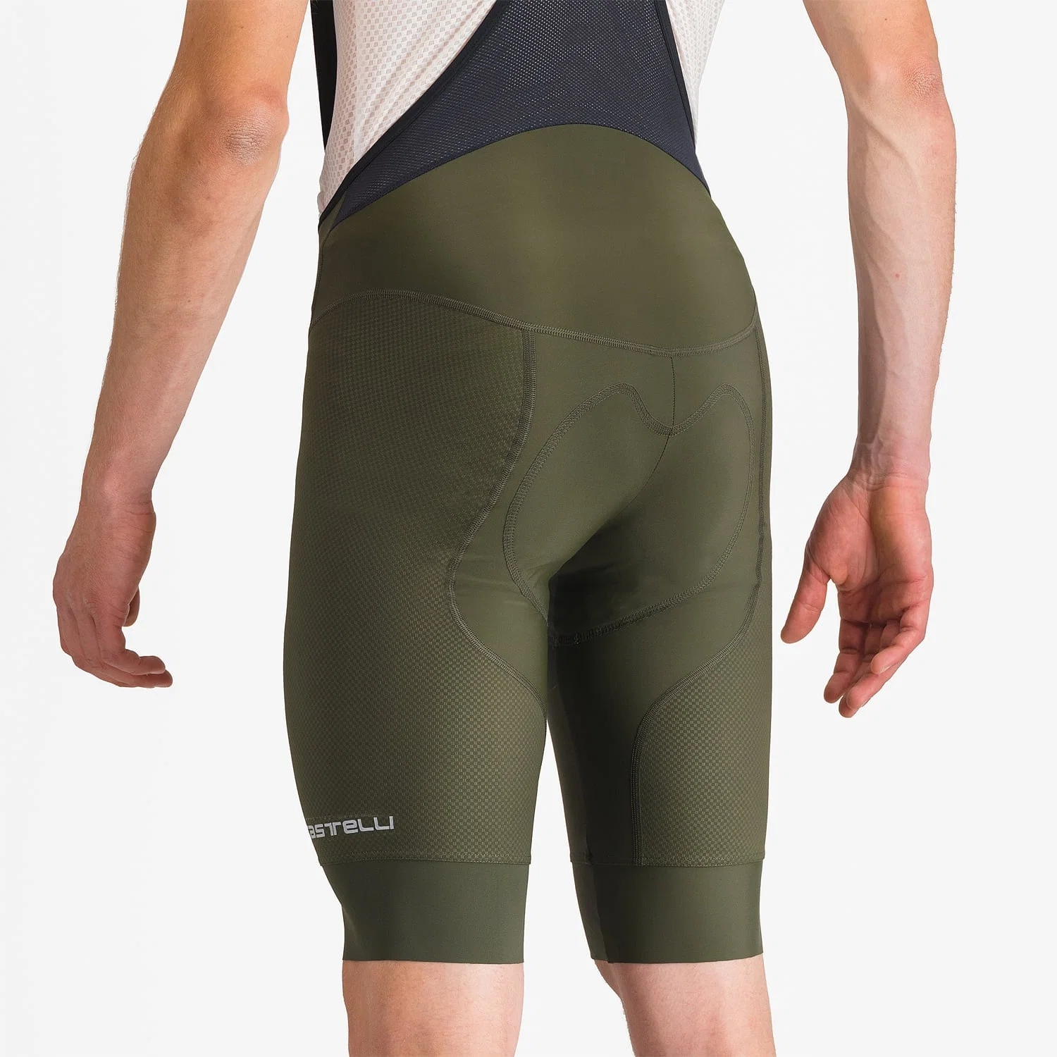 CASTELLI COMPETIZIONE 2 Spodenki na szelkach Khaki - Image 3
